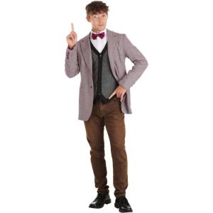 Men’s Professor Plum Halloween Costume | Clue’s Professor Outfit | Includes Jacket with Vest Combo, and Accessories(Multicolor)