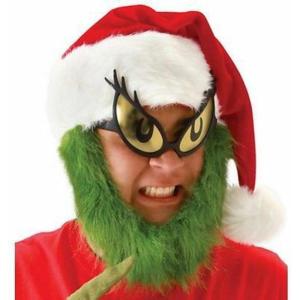 Mister Grinch Glasses – Green Tinted Lenses with Printed Eyes, Officially Licensed(Multi-colored)