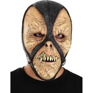 Monster Executioner Latex Mask Scary Halloween Costume with Full Head Coverage, Limited Vision Eye Openings(Standard)