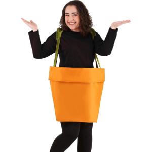 Plus Size Flower Pot Costume for Adults – Plant, Floral, Garden Themed Outfit for Halloween, Dress Up, & Plays