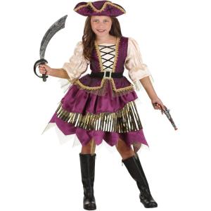Premium Purple Pirate Costume for Kids