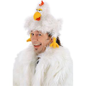 The Clucker Chicken Animal Costume Hat – Furry Chicken Design with Adjustable Fit