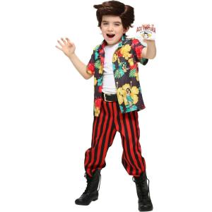 Toddler Ace Ventura Costume with Wig(Bundle W/ Stuffed Parrot)