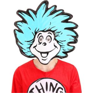 Vacuform Mask Dr. Seuss Thing 1 & 2 – Full Face Design with Elastic Cord, Officially Licensed