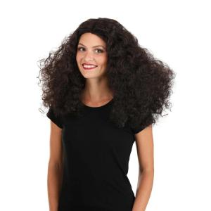 Women’s Disco Dancer Wig | 70s 80s Long Brown Curly Afro Wigs for Disco Parties, Synthetic Hairstyle for Women ST(ST)
