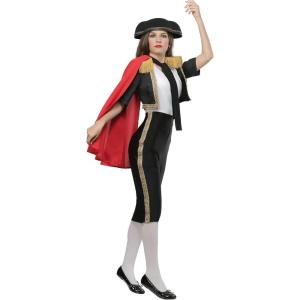 Women’s Magnificent Matador Plus Size Costume – Jacket, Cropped Pants, Hat & Cape