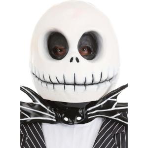 elope Disney Nightmare Before Christmas Jack Skellington Latex Mask – Full Head Mask, Officially Licensed(One Size)