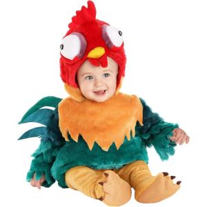 Disney Infant Moana Hei Hei Rooster Halloween Costume | Baby Rooster Costume with Bubble Tunic, Leggings, and Booties