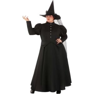 Deluxe Plus Size Wicked Witch Costume for Women | Halloween and Cosplay Outfit(Wicked Witch Costume – Black)