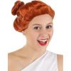 imageWomens Flintstones Wilma Flintstone Wig Cavewoman Red Wig for Stone Age DressUp Parties Cosplay ampamp Halloween