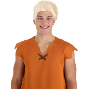 Flintstones Barney Rubble Wig for Men, Caveman Blonde Wig for Stone Age Dress-Up Parties, Cosplay & Halloween