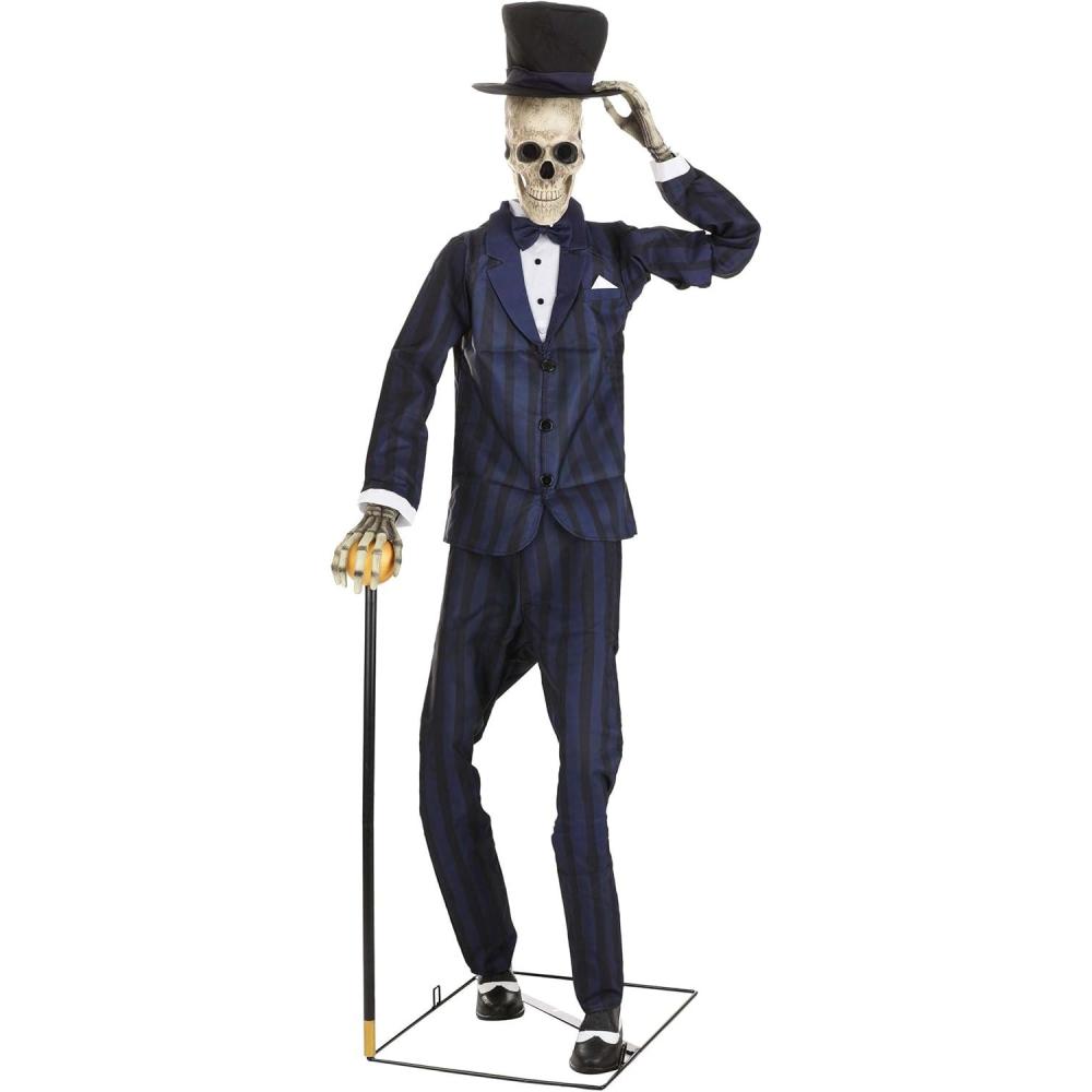 imageFun Costumes Gentleman Skeleton Seasonal Visions Animatronic Halloween Prop StandardStandard