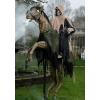 imageFun Costumes 7FT Reapers Ride Animatronic Decoration Horseman Halloween Decor for Haunted House Scary Porch Horse Skeleton