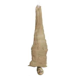 Fun Costumes 3FT Tall Animated Hanging Cocoon Mummy Corpse Outdoor & Indoor Decoration, Light-Up Eyes Creepy Spooky Scary Prop Halloween Display(Standard)