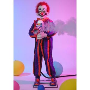 Fun Costumes 5.6FT Rudy Animatronic | Killer Klowns from Outer Space Halloween Decoration with Light Up Eyes, Side Swaying Motion and Fog Device