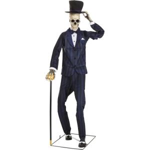 Fun Costumes Gentleman Skeleton Seasonal Visions Animatronic Halloween Prop Standard(Standard)