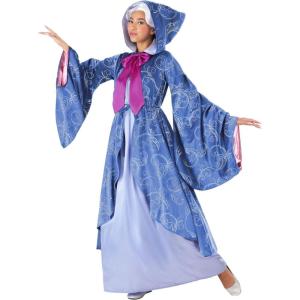 Cinderella Adult Premium Purple Fairy Godmother Costume Womens, Magical Dress Halloween Outfit