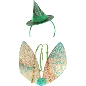 Disney Fauna the Fairy Headband and Wings Kit – Glitter Hat with Tulle Band and Adjustable Vinyl Wings