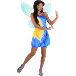 Women’s Disney Fairies Silvermist Costume Dress & Wings – Adult Disney Fairy Cosplay Dress – Girls Fairy Outfit