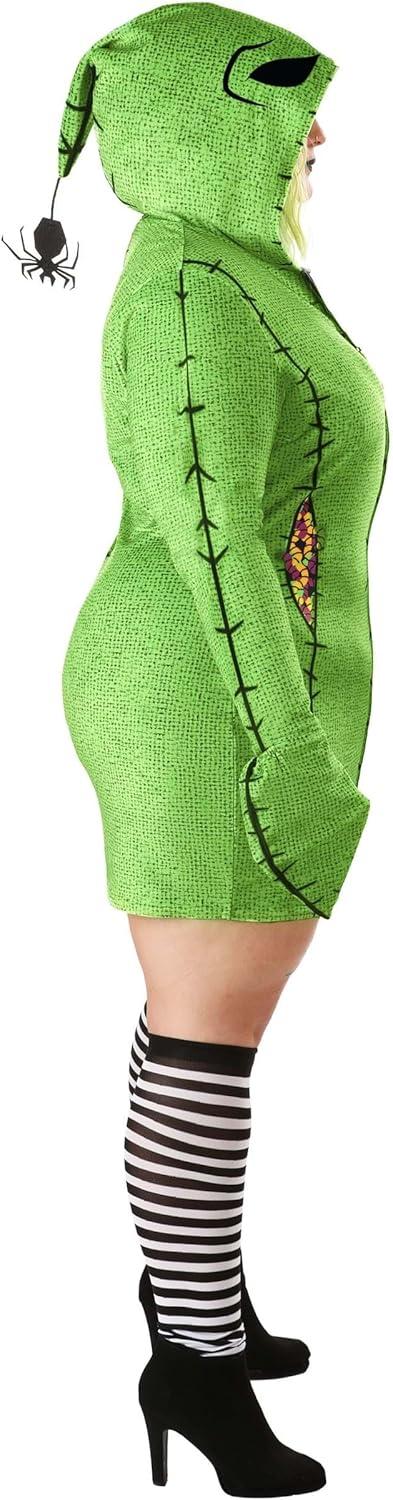 imageDeluxe Disney Plus Size Oogie Boogie Hoodie Costume Dress Nightmare Before Christmas Cosplay Outfit for Wome