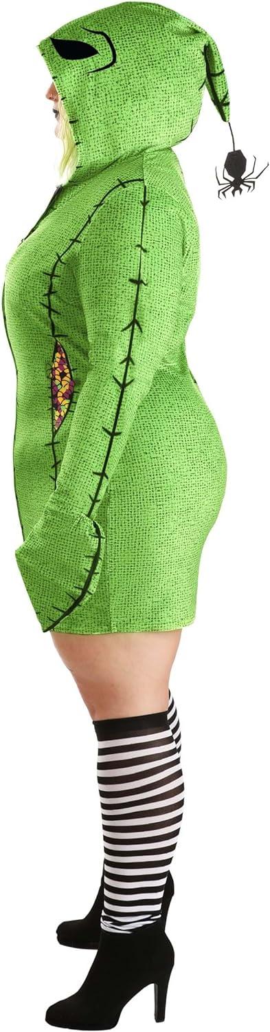 imageDeluxe Disney Plus Size Oogie Boogie Hoodie Costume Dress Nightmare Before Christmas Cosplay Outfit for Wome