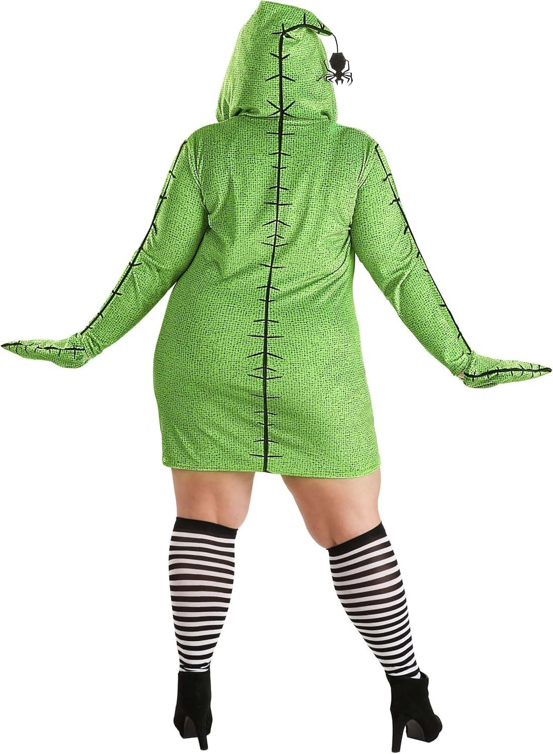 imageDeluxe Disney Plus Size Oogie Boogie Hoodie Costume Dress Nightmare Before Christmas Cosplay Outfit for Wome