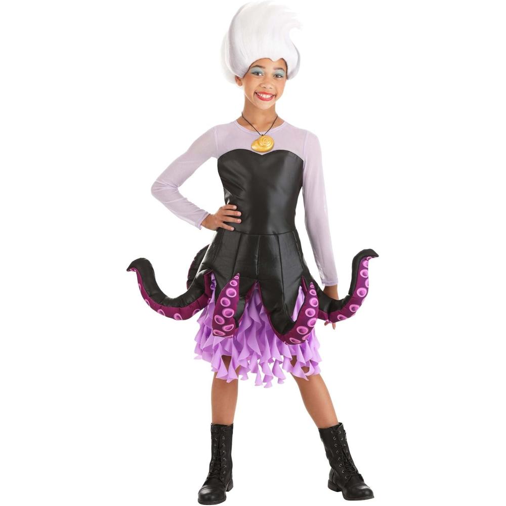 imageDisneys The Little Mermaid Ursula Costume for Tween Girls  Gitls Ursula Costume Dress With Tentacles