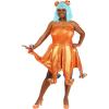 imageWomens Plus Size Iridescent Orange Octopus Costume Dress  Sea Creature Outfit with Tentacle Skirt and OceanInspired Details 2X