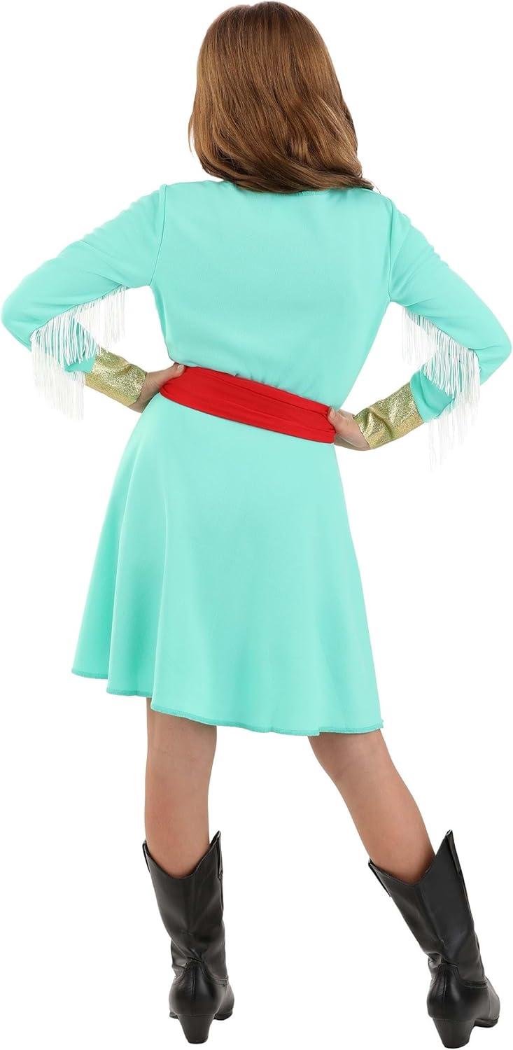 imageGirls Western Country Star Kids Costume Nashville Diva Singer Blue Floral Dress for Character Cosplay