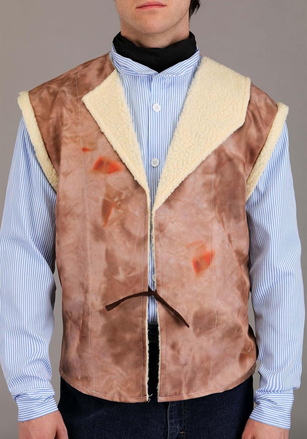 imageMens Western Gunman Costume Includes Poncho Shirt Vest ampamp Scarf for Cowboy Cosplay ampamp Spaghetti Western Outfits