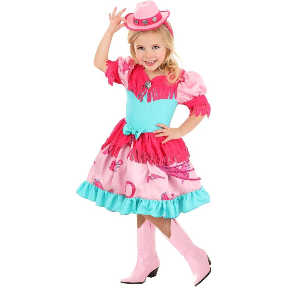 imageToddler Pastel Pink Cowgirl Costume  Toddler Cowgirl Costume Pretty Pink Pastel Dress Outfit