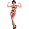 imageWomens Vintage Strongwoman Circus Costume  Strong Woman Outfit ampamp Bandana Headband Accessory