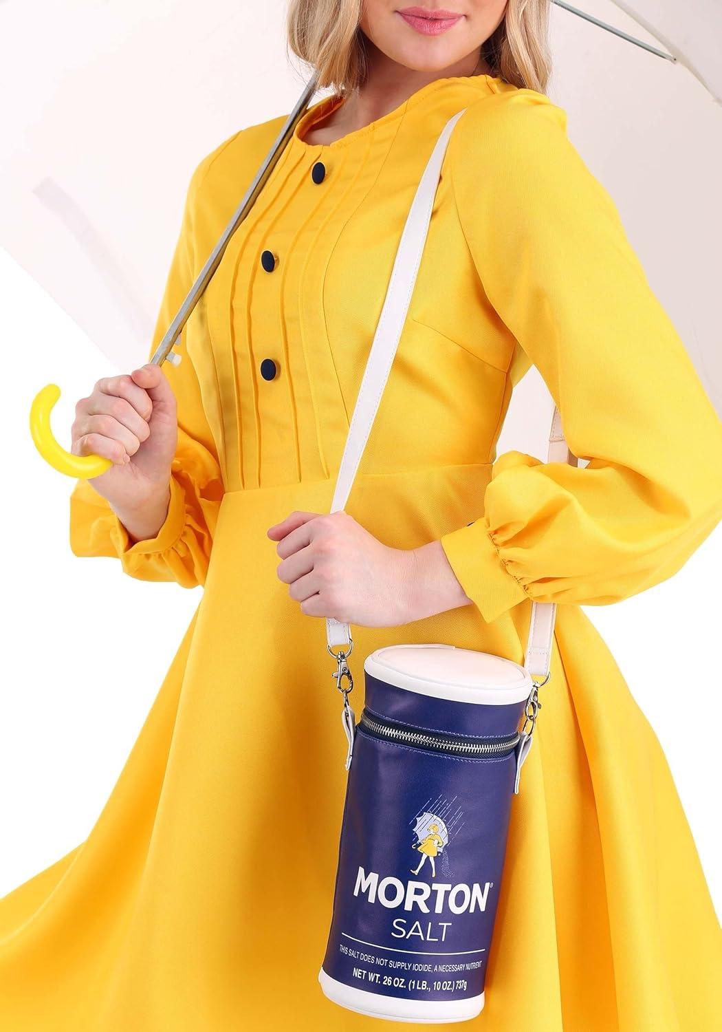 imageFun Costumes Novelty Salt Costume Polyester Womens Weird Purses Iconic Morton Salt Girl Accessory