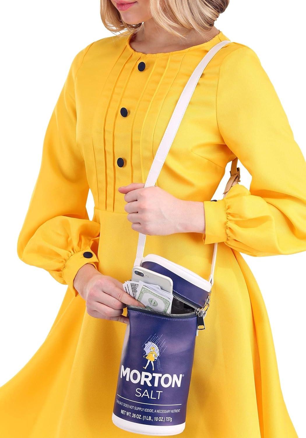 imageFun Costumes Novelty Salt Costume Polyester Womens Weird Purses Iconic Morton Salt Girl Accessory