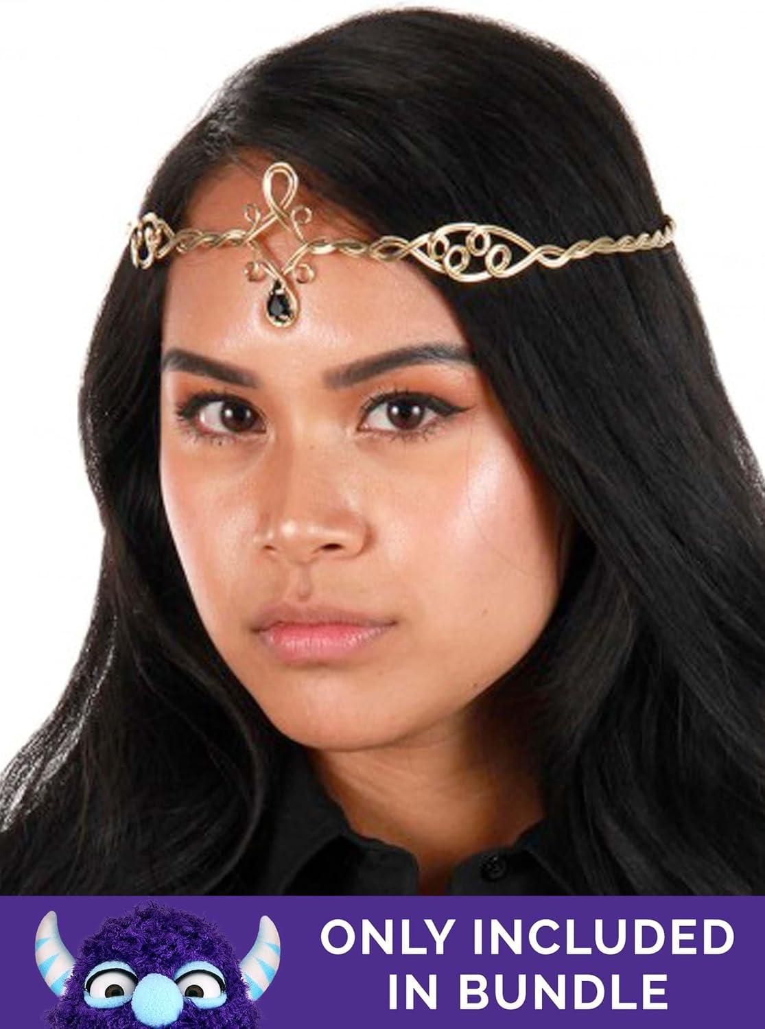 imageGirls Renaissance Faire Costume Chemise with Overdress and Ribbon LacingBundle W Circlet