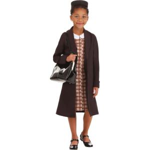 Kids Rosa Parks Costume for Girls, Female Historical Figure Halloween Costume, Civil Rights Era Activist Outfit