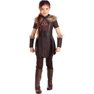 Kid’s Victorious Viking Costume for Girls, For Halloween or Renaissance Dress Up Parties