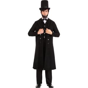Men’s Abraham Lincoln Halloween Costume | Adult Abe Lincoln Authentic Outfit for Historical Themed Dress-Up and Events