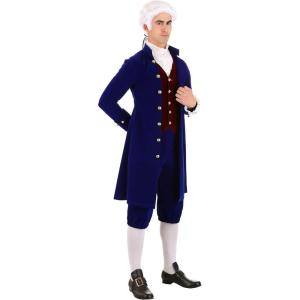 Men’s Thomas Jefferson Costume, Iconic Adult Historical Outfit For Halloween And Cosplay