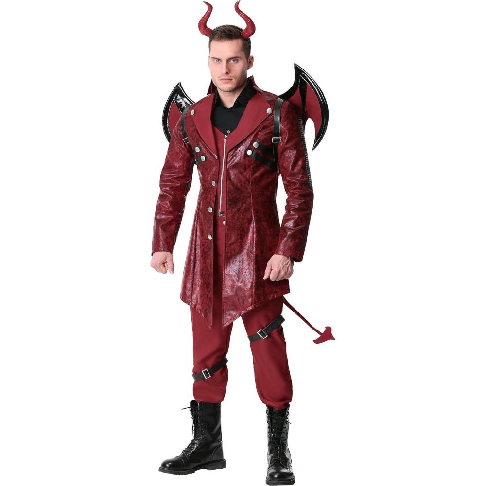 imageAdult Vampire Hunter Costume  Vampire Outfit Including Jacket Vest With Decorative Buckles ampamp Hat  Hunter AttireDevil Halloween Outfit