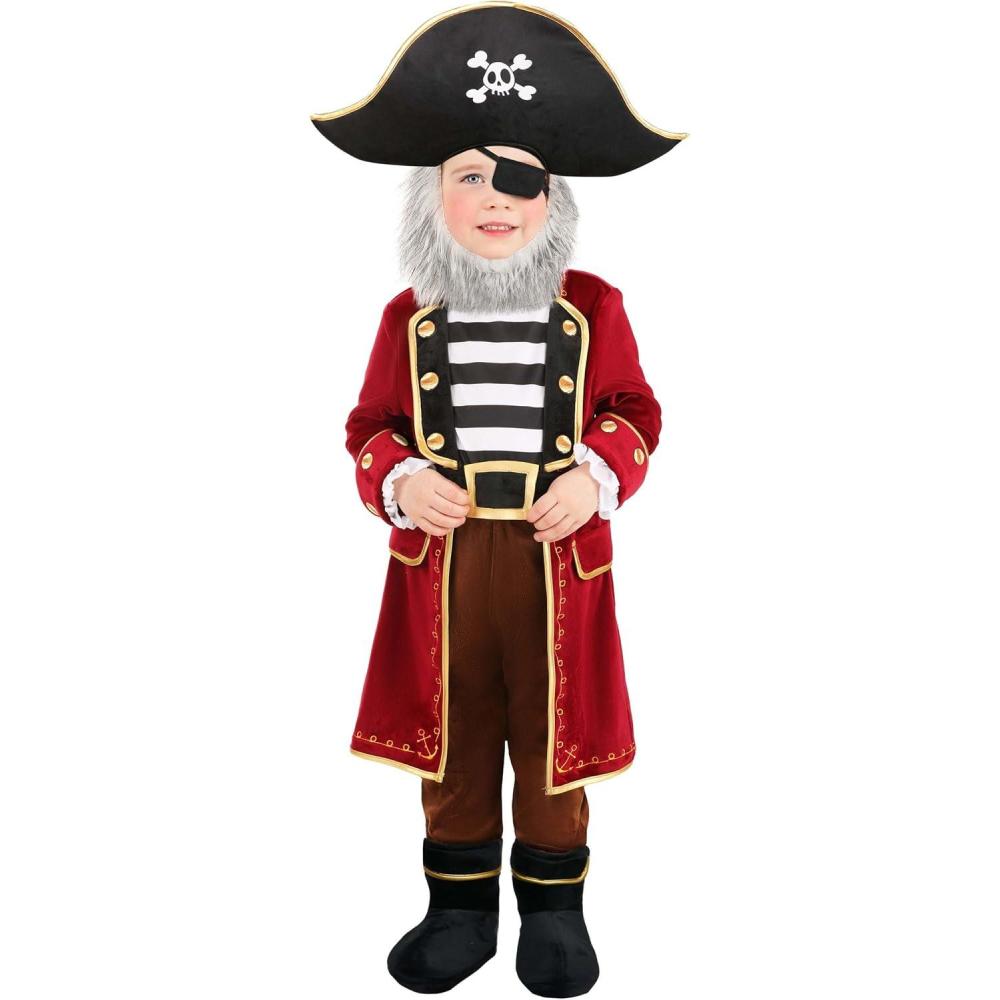imageAdventurous Toddler Captain Cutie Pirate Costume Set Ideal for Halloween Birthday Parties Imaginative Play