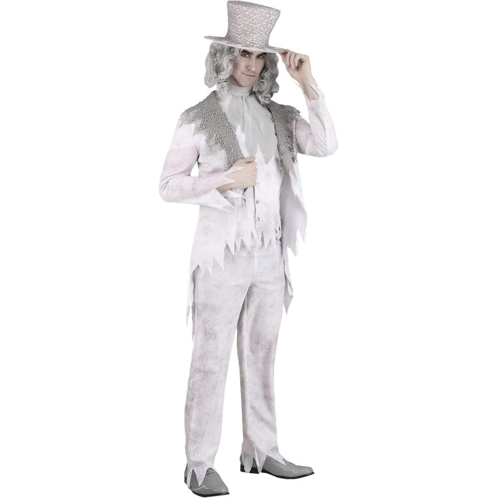 imageMens Victorian Ghost Groom Halloween Costume  Adult Haunting Beauty Vintage Inspired Tattered Outfit