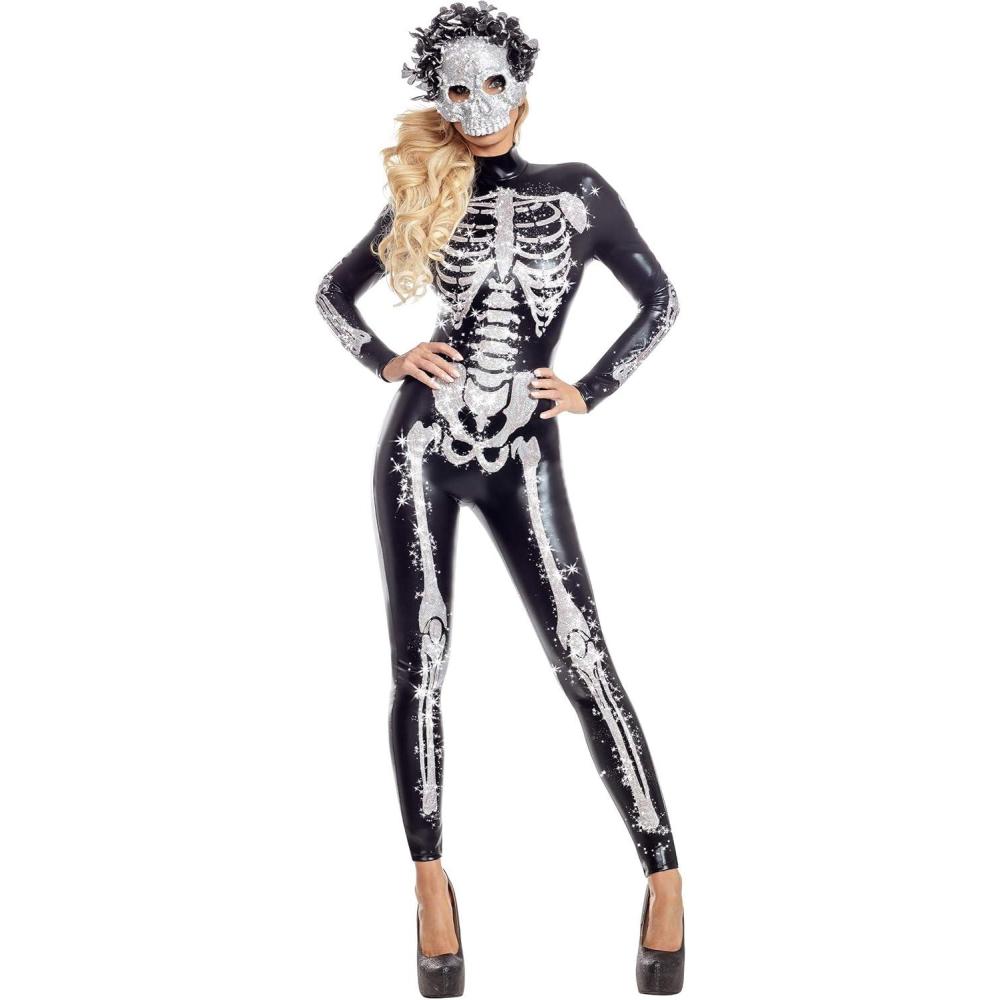imageParty King Womens Glamorous Skeletal Beauty Costume