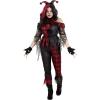 imageWomens Jinxed Jester Clown Costume Premium Top Pants ampamp Headband Outfit