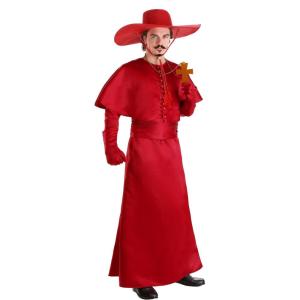 Adult’s Premium Inquisitor Costume, Red Robe, Cape & Hat