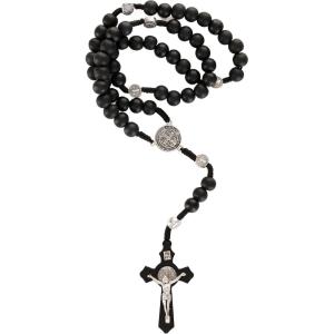 Fun Costumes Religious Christian Rosary Beads – Wooden Beads, Metal Medallions, 17″ Cord(Standard)
