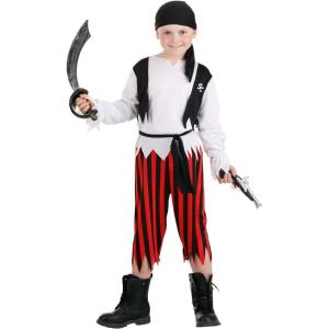 Kid’s Buccaneer Classic Pirate Costume for Boys, For Pirate Adventure Themed Parties, Dress Up & Halloween
