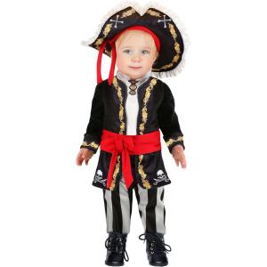 Pirate Captain Infant Costume | Swashbuckler Baby Outfit with Jacket & Hat | Adorable Buccaneer Attire for Halloween