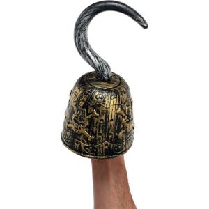 Pirate Hook Costume Accessory – Molded Hook with Cuff – 6″ Long – Pirate Grip Theme