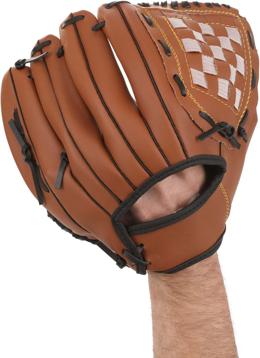 imageVintage Baseball Costume Glove for Adults Faux Leather with Padded Interior